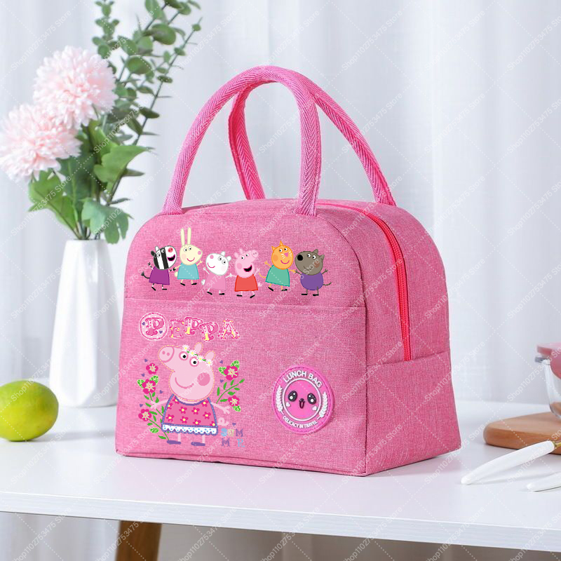 Food Storage Bag - Girl Anime Cute Lunch Tote Cartoon