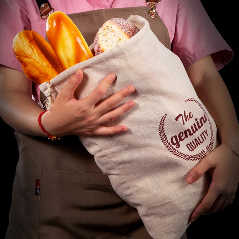 Food Storage And Containers - Linen Bread Bag Reusable Bags For