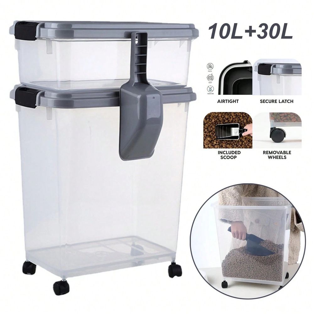 Food Storage With Scoop - Food Storage Container, 30 Lbs 11