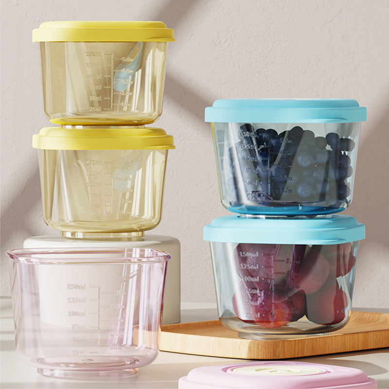 Food Storage With Dividers - 6 Pcs Baby Food Storage Containers