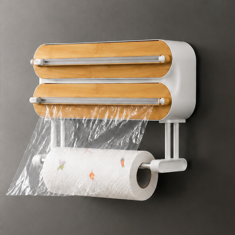 Food Storage With Dividers - Magnetic Food Wrap Dispenser Cutter Cling