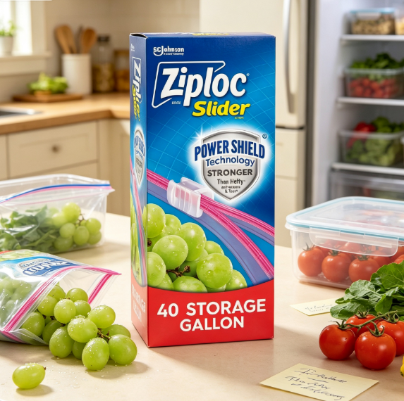 Food Storage Bag - Reusable Gallon Size Slider Food Storage