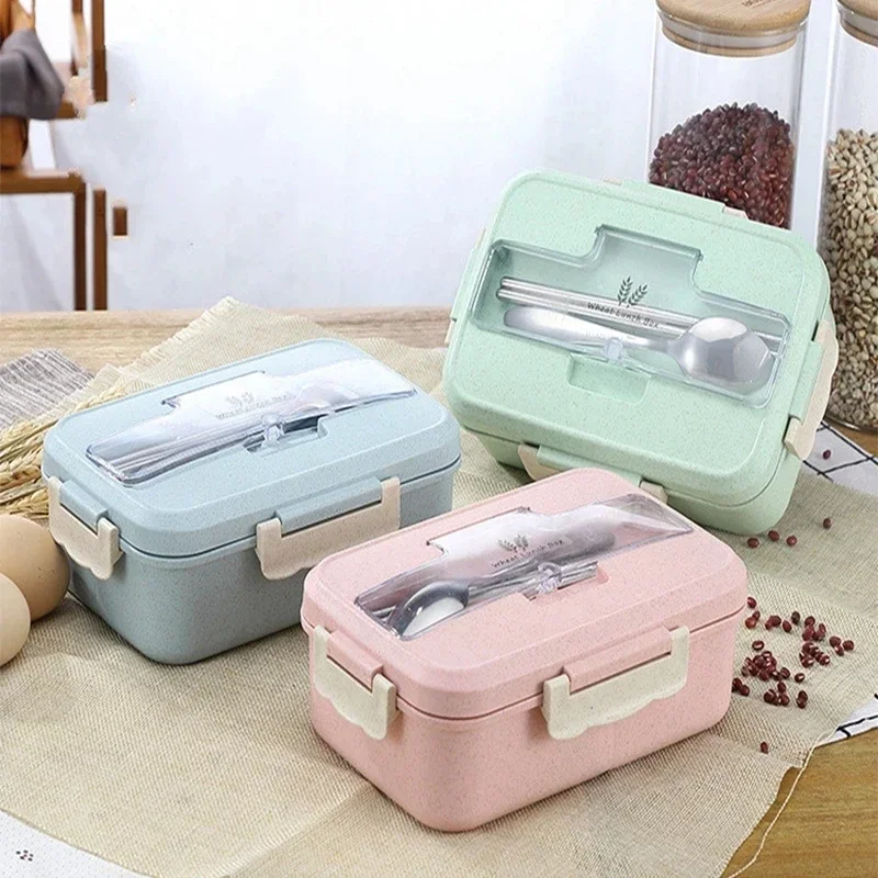 Food Storage Made Easy - Microwave Lunch Box Wheat Straw Bento