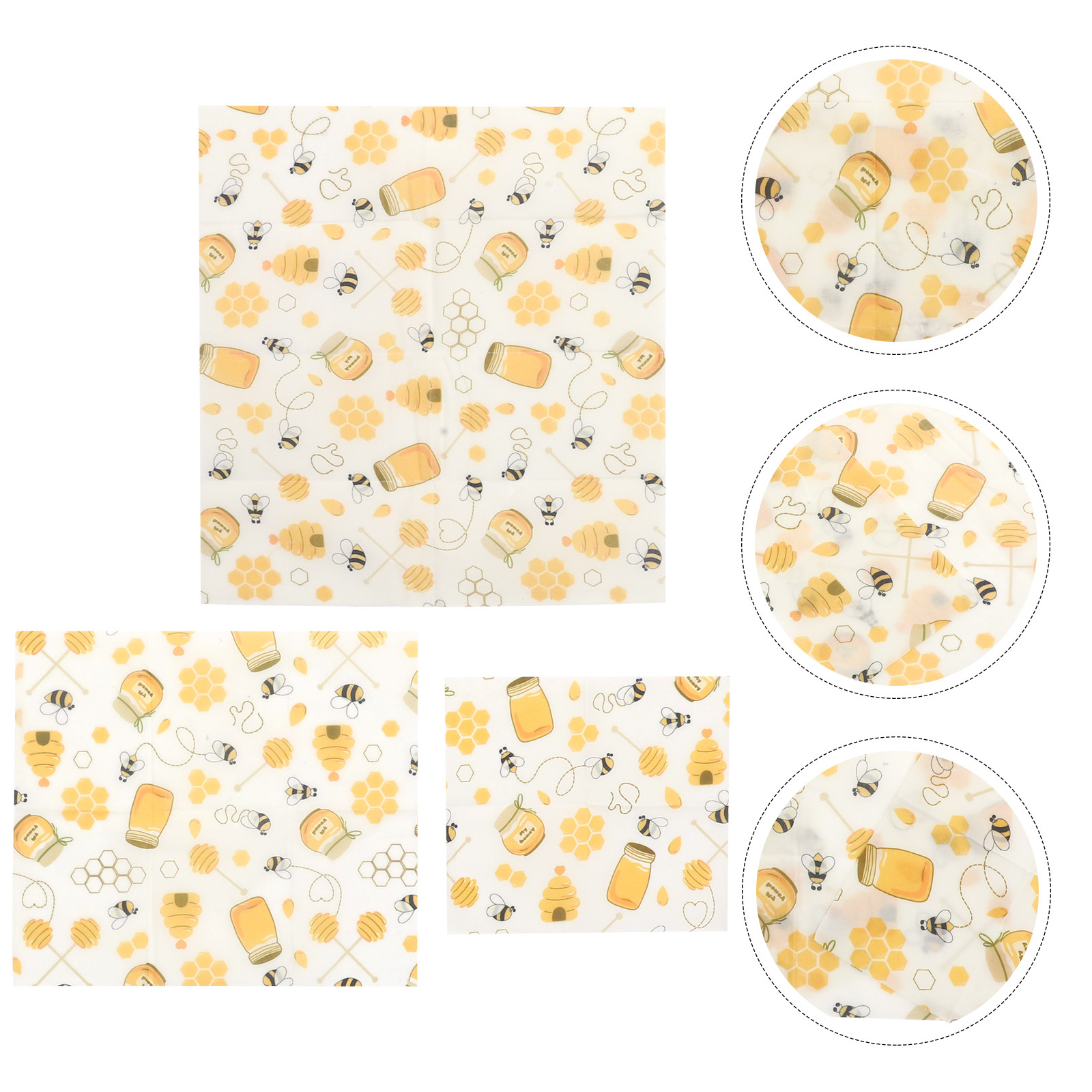 Beeswax Food Wrap - 3pcs Beeswax Food Wraps Reusable S