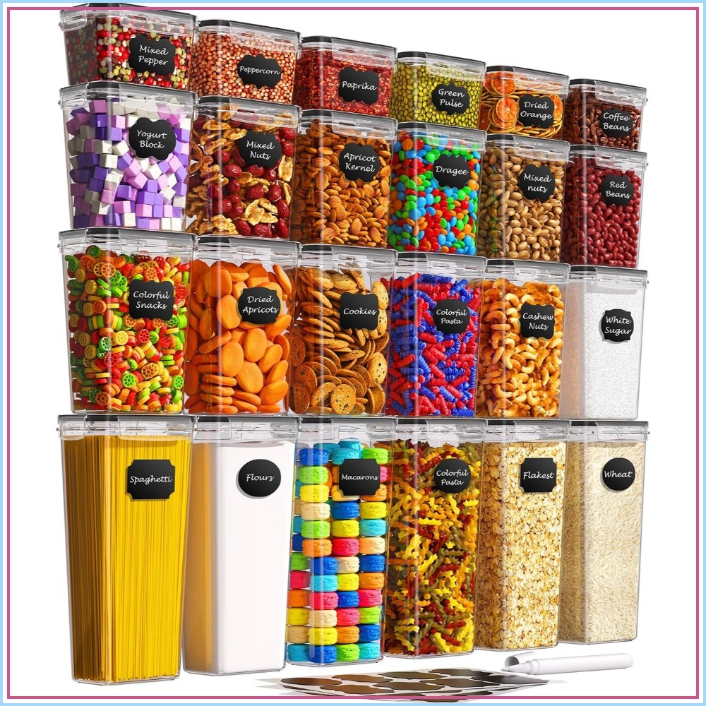 Food Storage And Containers - 24 PCS Airtight Food Storage Containers