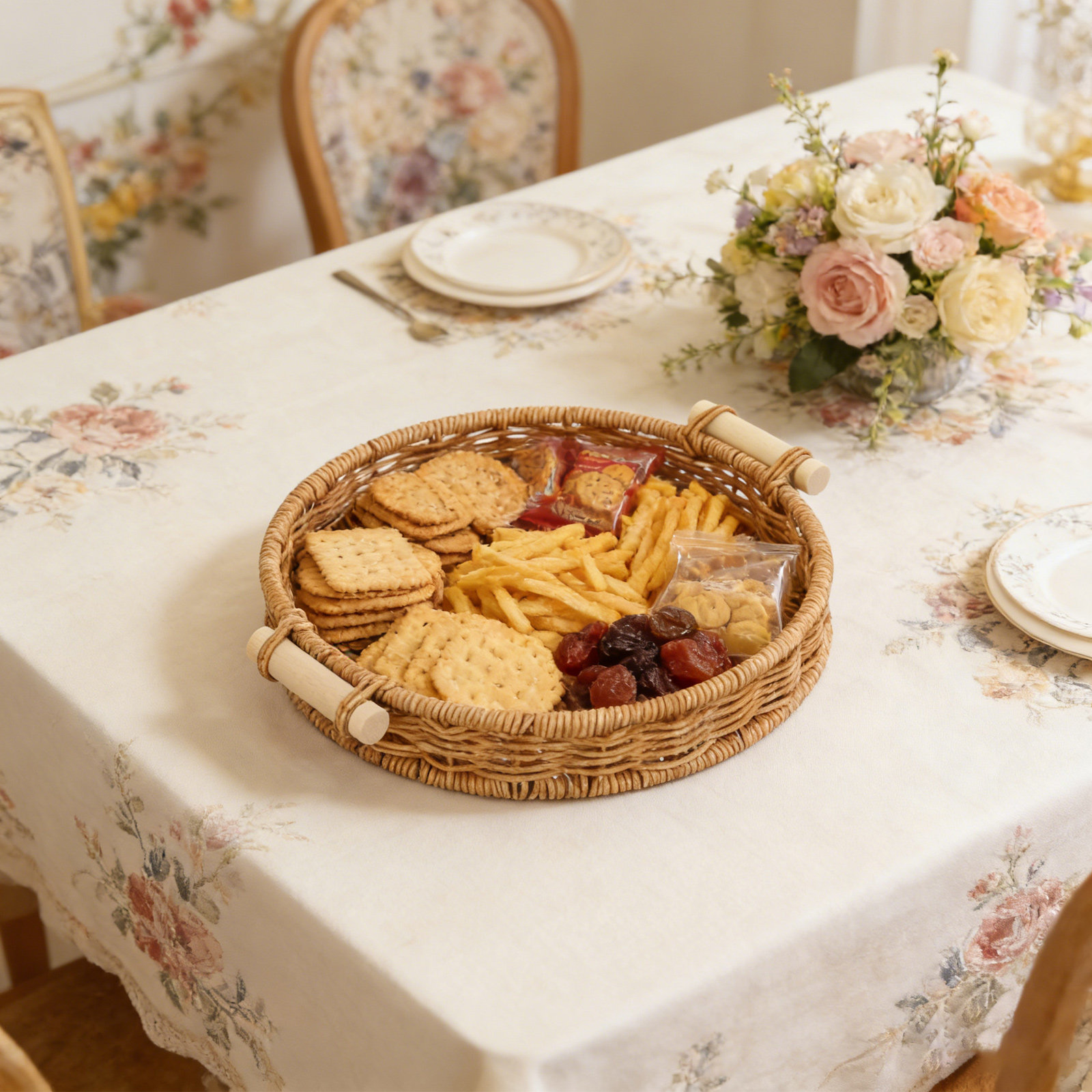 Imitation Rattan Bread Basket  - đánh giá và giá Food Storage Table