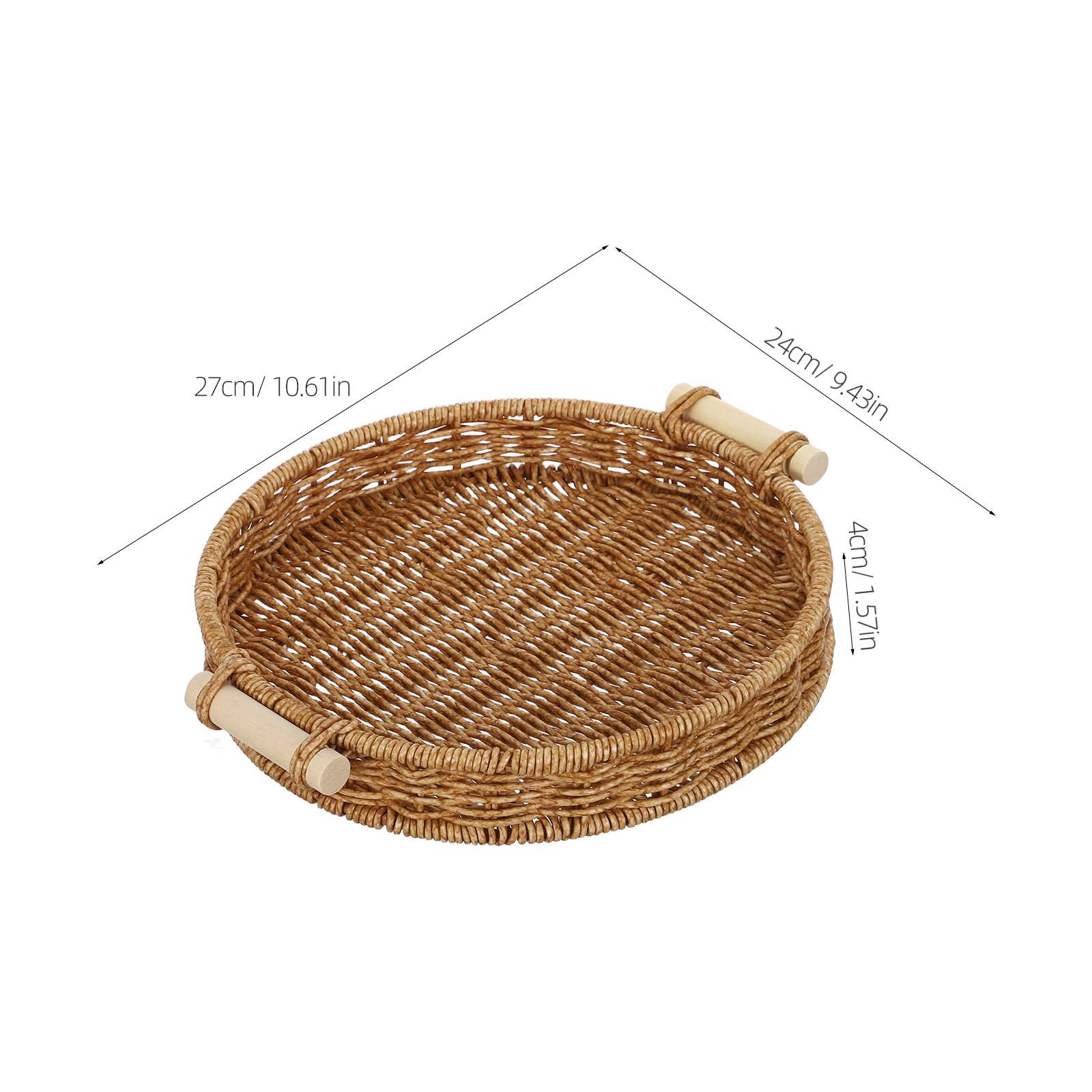 Imitation Rattan Bread Basket  - đánh giá và giá Food Storage Table