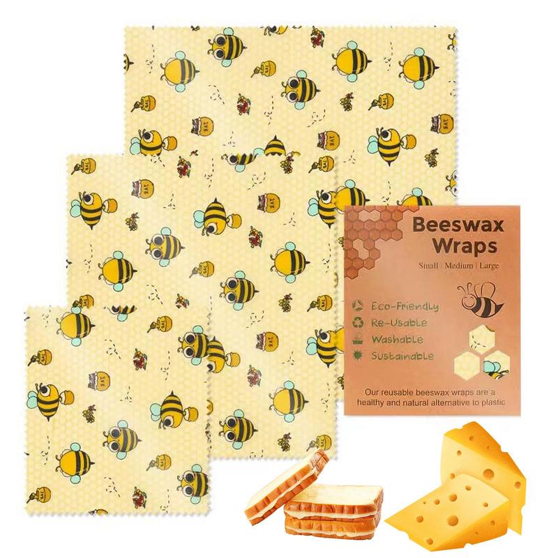 3pcs Reusable Food Fresh Keepi - đánh giá và giá Beeswax Food Wrap