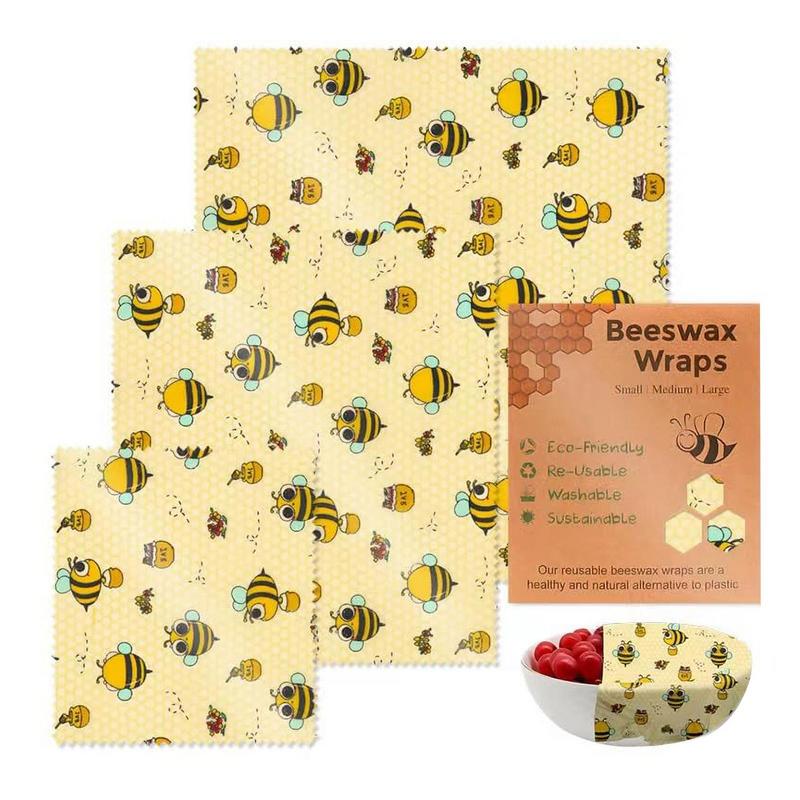 3pcs Reusable Food Fresh Keepi - đánh giá và giá Beeswax Food Wrap