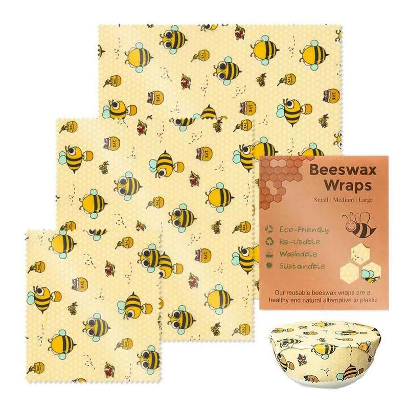 3pcs Reusable Food Fresh Keepi - đánh giá và giá Beeswax Food Wrap