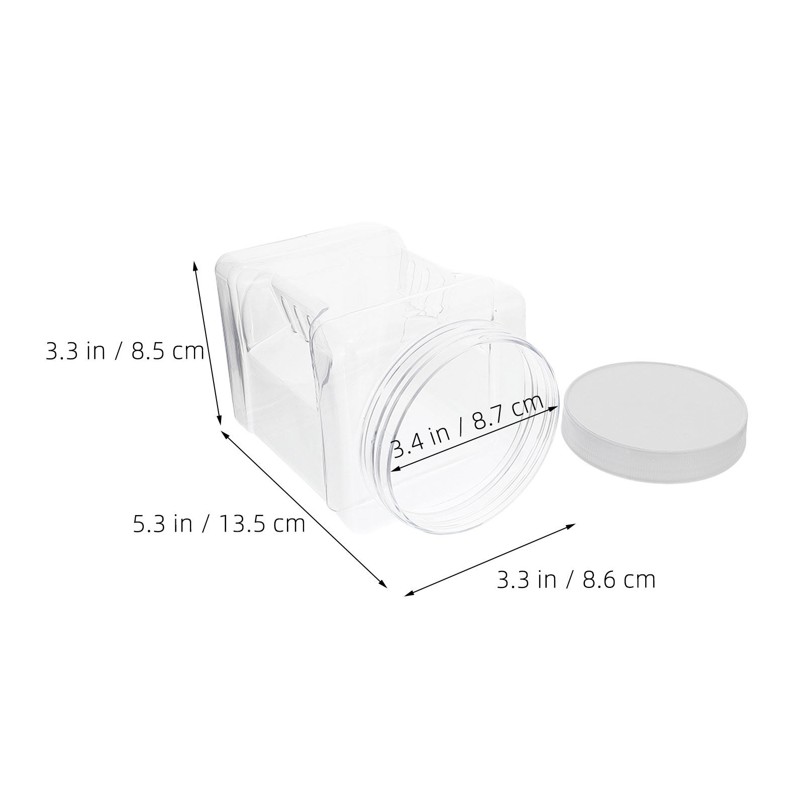 6Pcs Transparent Square Canist - đánh giá và giá Food Storage And Containers