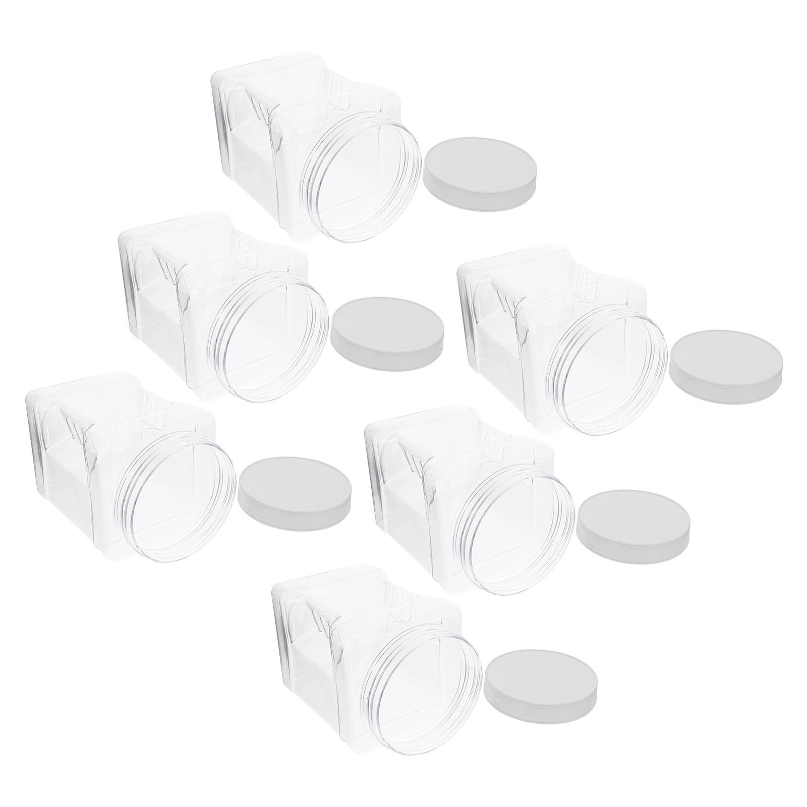 6Pcs Transparent Square Canist - đánh giá và giá Food Storage And Containers