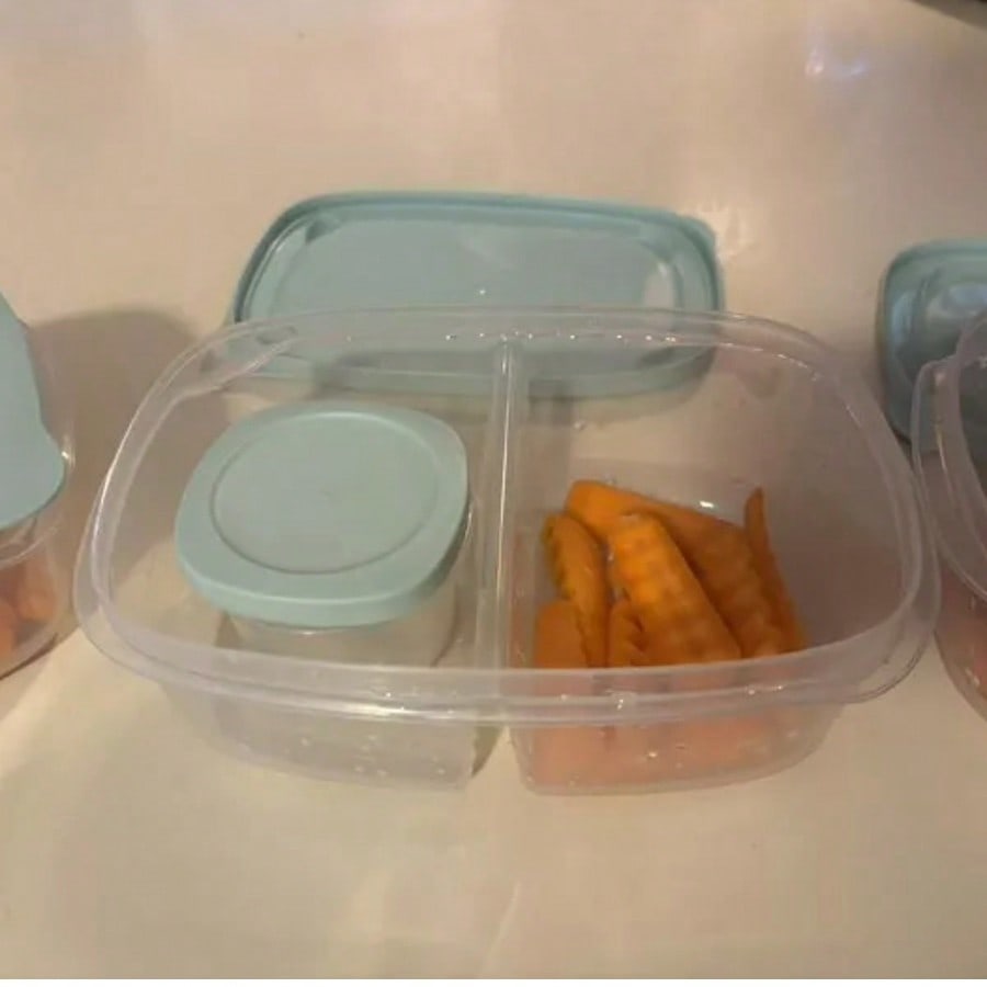 3 Pack Divided Rectangle Food  - đánh giá và giá Food Storage With Dividers