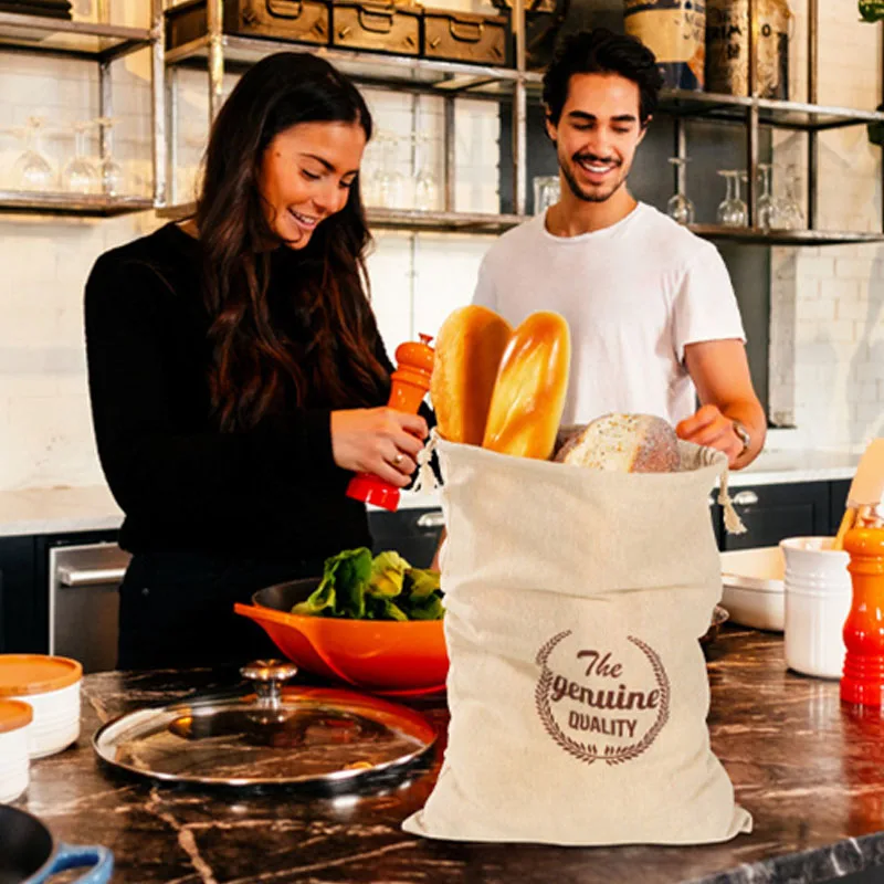 Linen Bread Bag Reusable Bags  - đánh giá và giá Food Storage And Containers