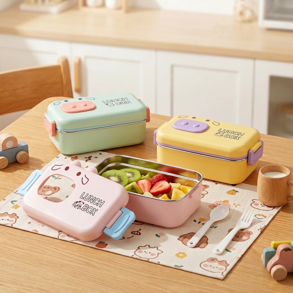 304 Stainless Steel Bento Box  - đánh giá và giá Food Storage With Dividers