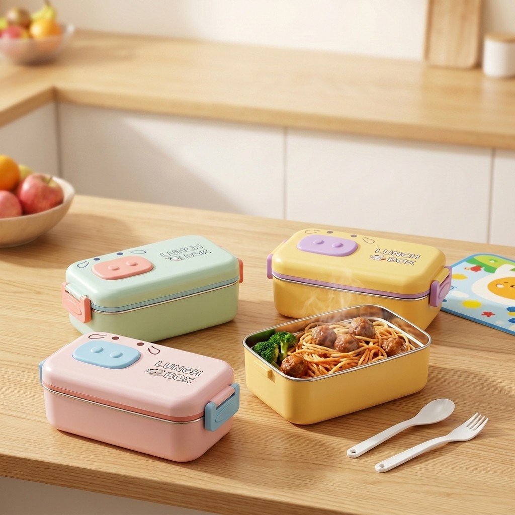 304 Stainless Steel Bento Box  - đánh giá và giá Food Storage With Dividers