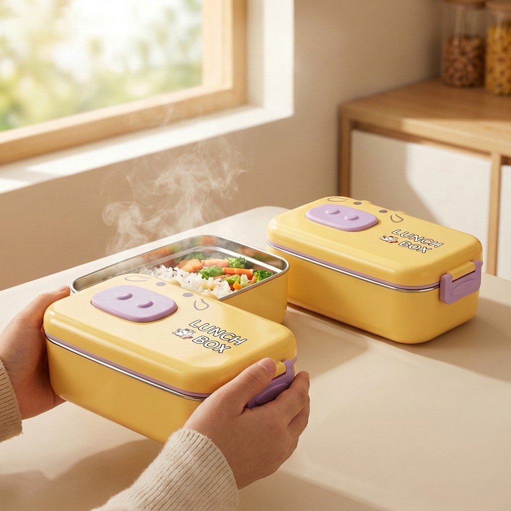 304 Stainless Steel Bento Box  - đánh giá và giá Food Storage With Dividers