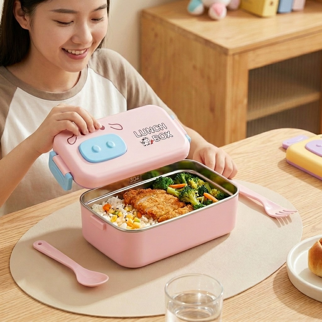 304 Stainless Steel Bento Box  - đánh giá và giá Food Storage With Dividers