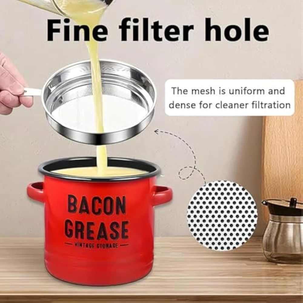 New Large 46 Oz Bacon Grease C - đánh giá và giá Food Storage News