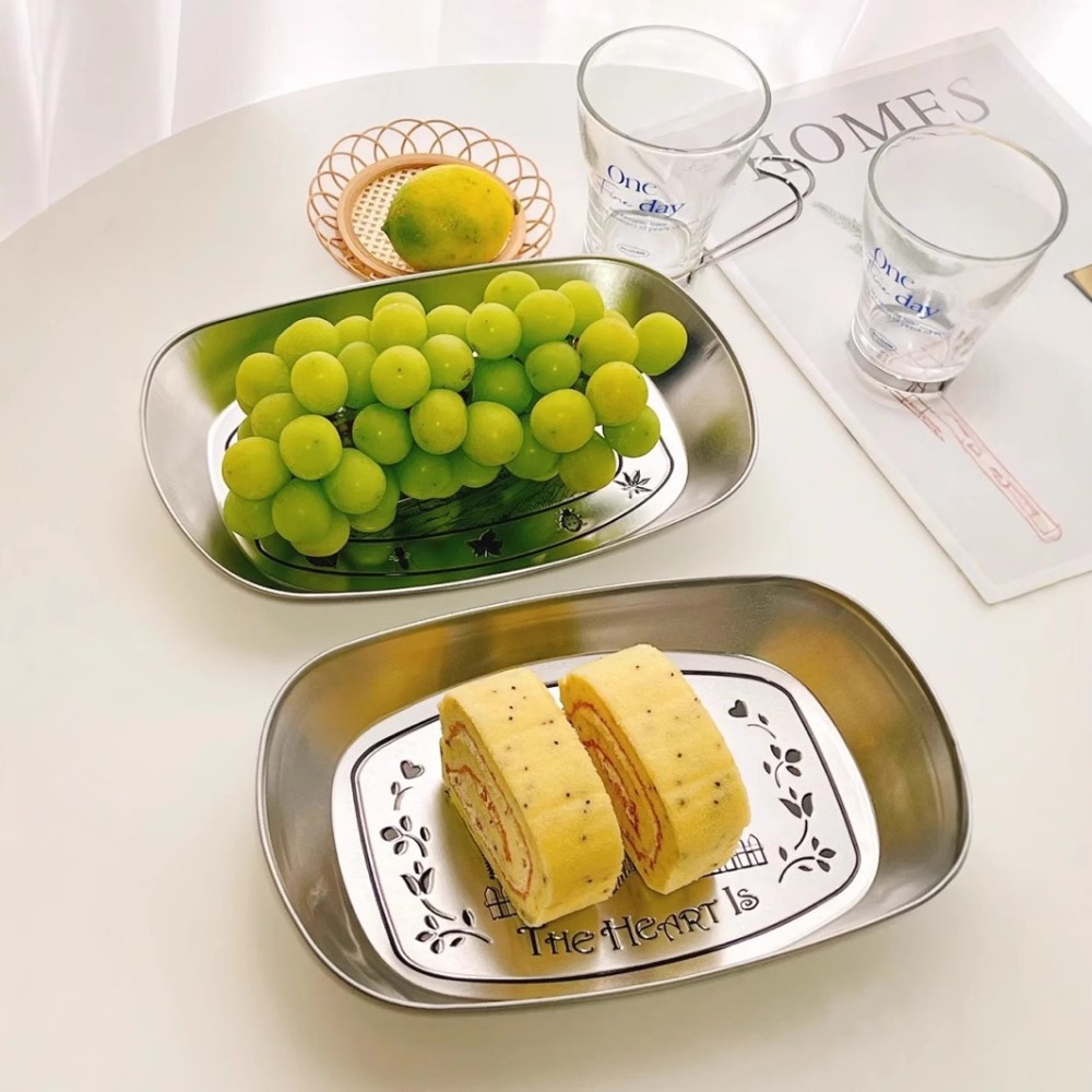 2PCS Vintage American Tin Tray - đánh giá và giá Food Storage Table