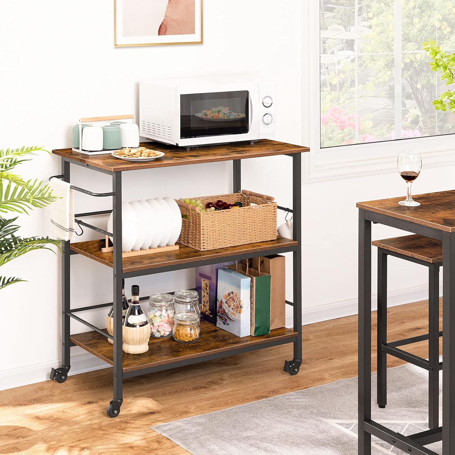 3 Tier Industrial Kitchen Isla - đánh giá và giá Food Storage Table
