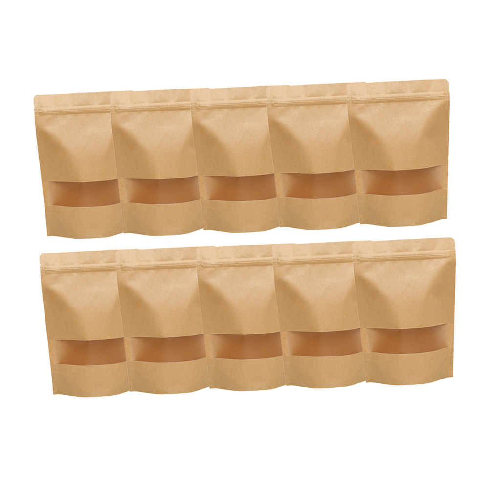 50Pcs Kraft Paper Zipper Seale - đánh giá và giá Food Storage Bag