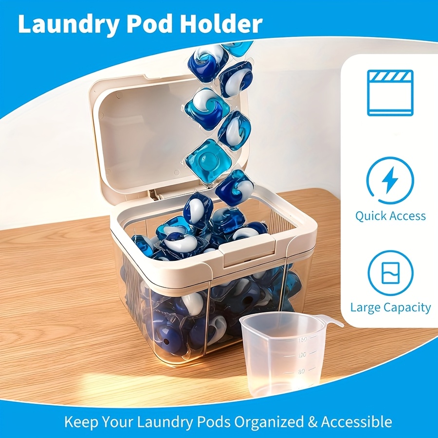 Laundry Pod Holder Compatible  - đánh giá và giá Food Storage With Scoop