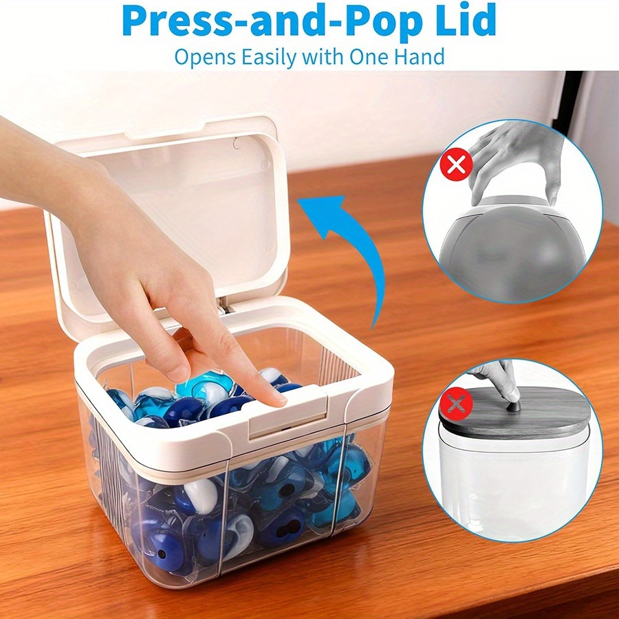 Laundry Pod Holder Compatible  - đánh giá và giá Food Storage With Scoop