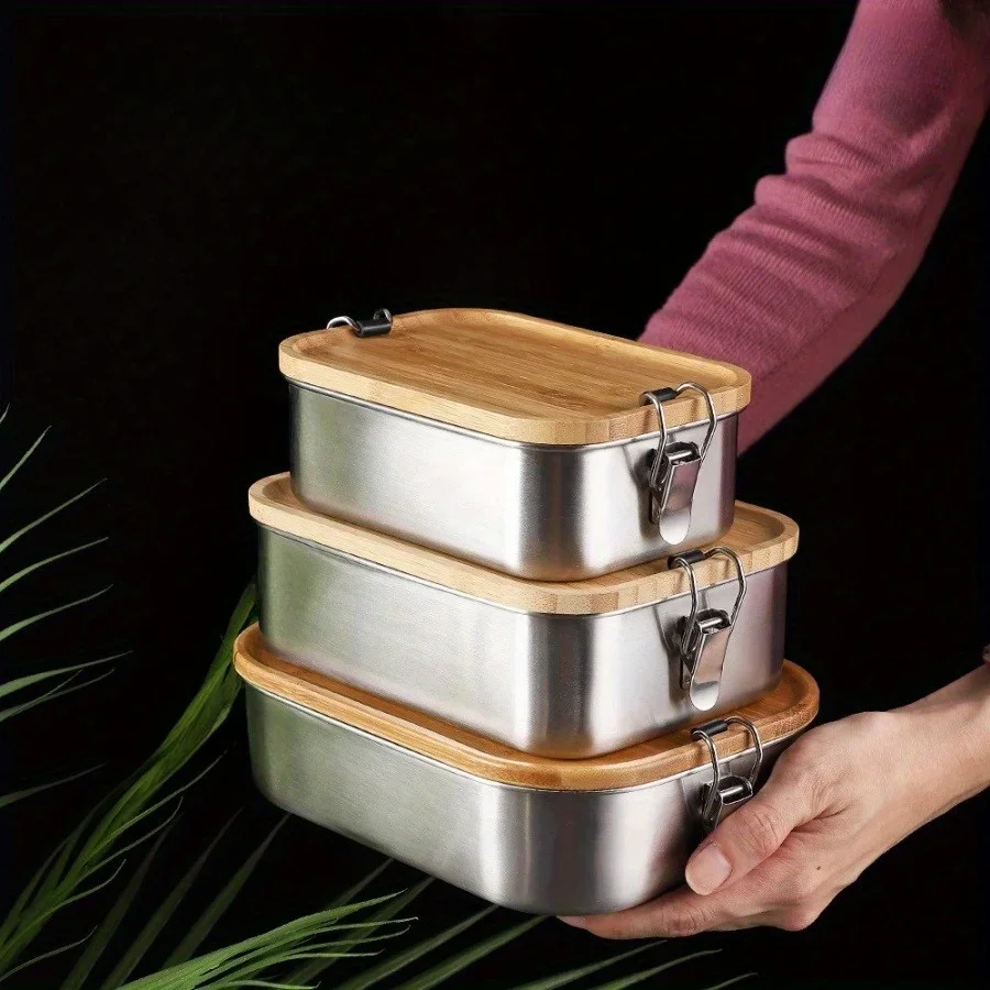 New 304 Stainless Steel Bamboo - đánh giá và giá Food Storage Made Easy