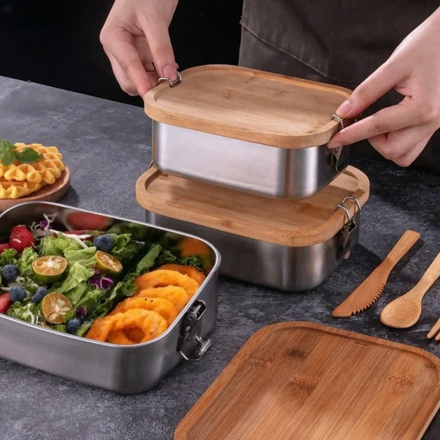 New 304 Stainless Steel Bamboo - đánh giá và giá Food Storage Made Easy