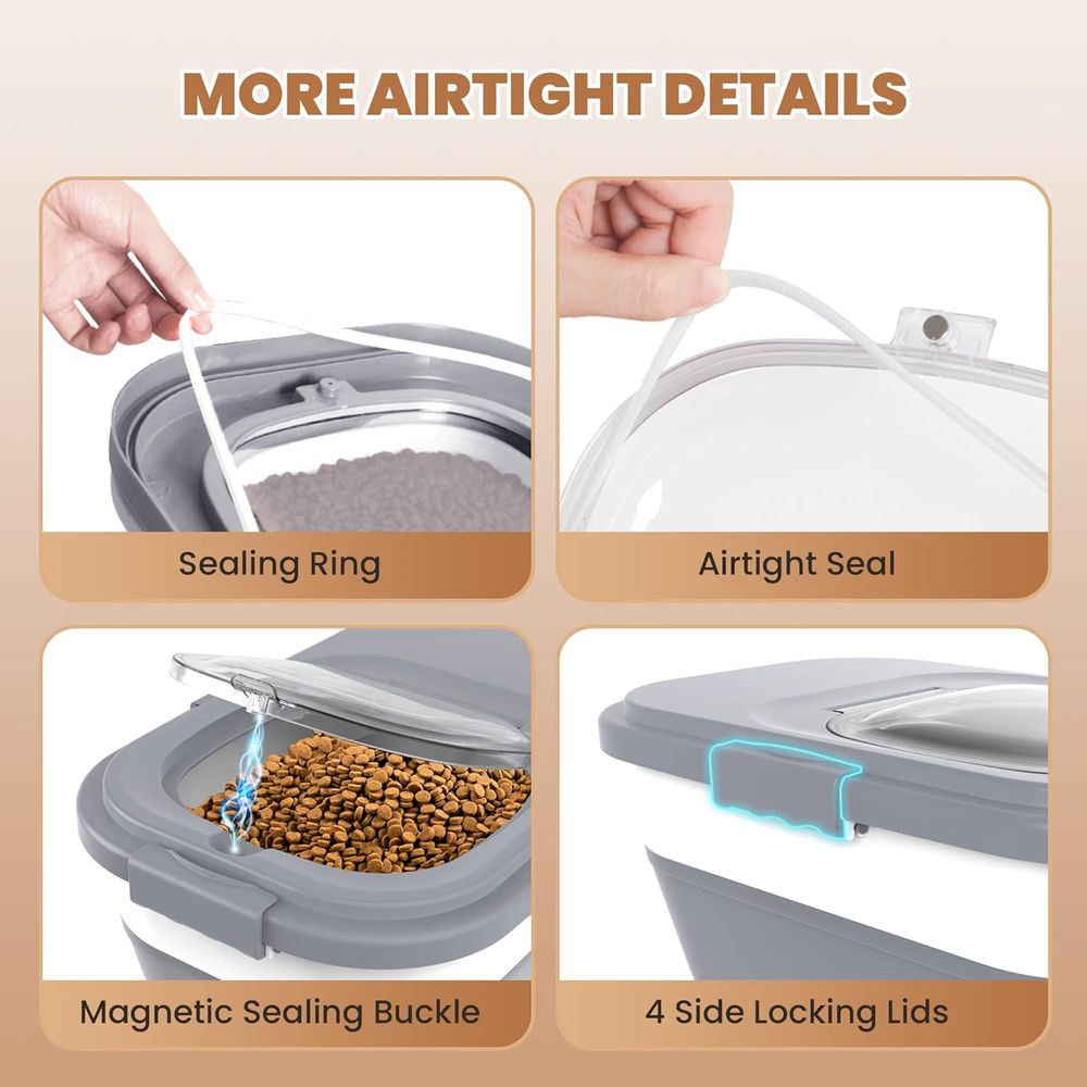 Airtight Dog Food Storage Cont - đánh giá và giá Food Storage With Scoop