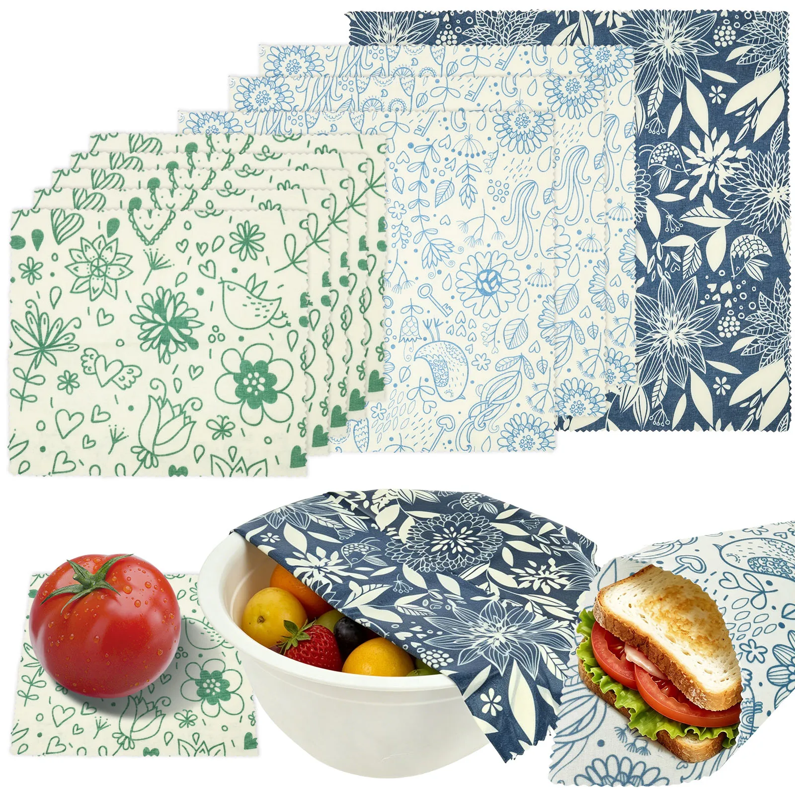 9 Pcs Organic Beeswax Wrap Reu - đánh giá và giá Beeswax Food Wrap