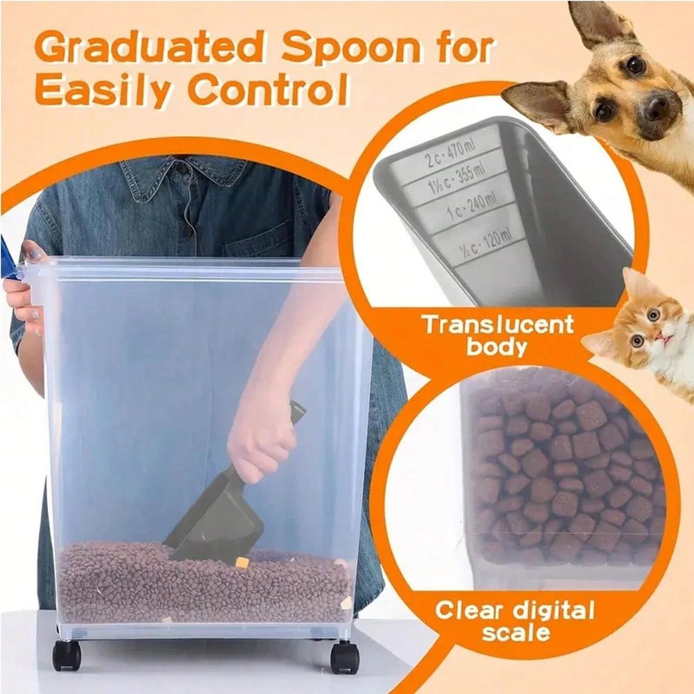 Food Storage Container, 30 Lbs - đánh giá và giá Food Storage With Scoop