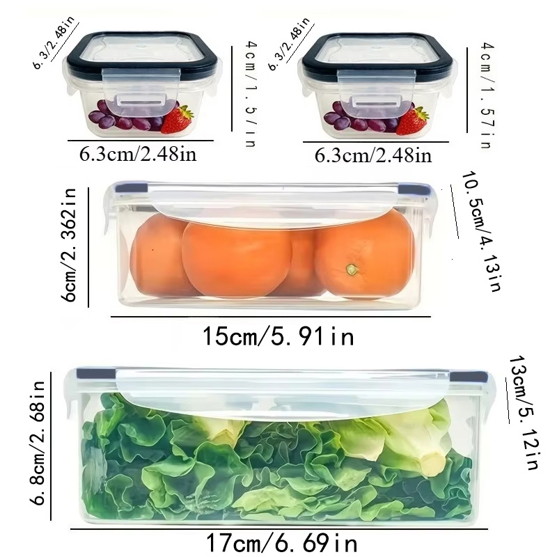 8Pcs Set Includes 4 Containers - đánh giá và giá Food Storage Made Easy