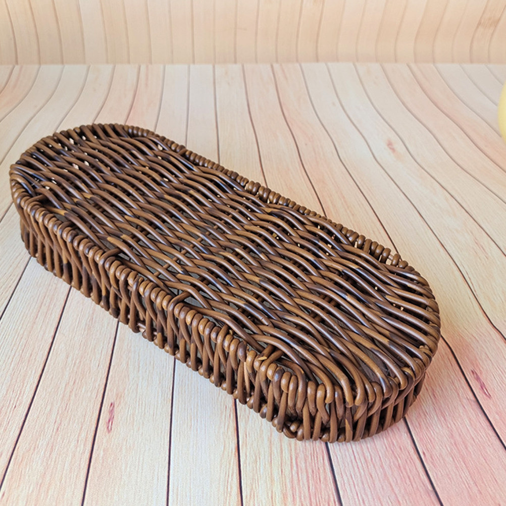 Oval Bread Basket Plastic Imit - đánh giá và giá Food Storage Table