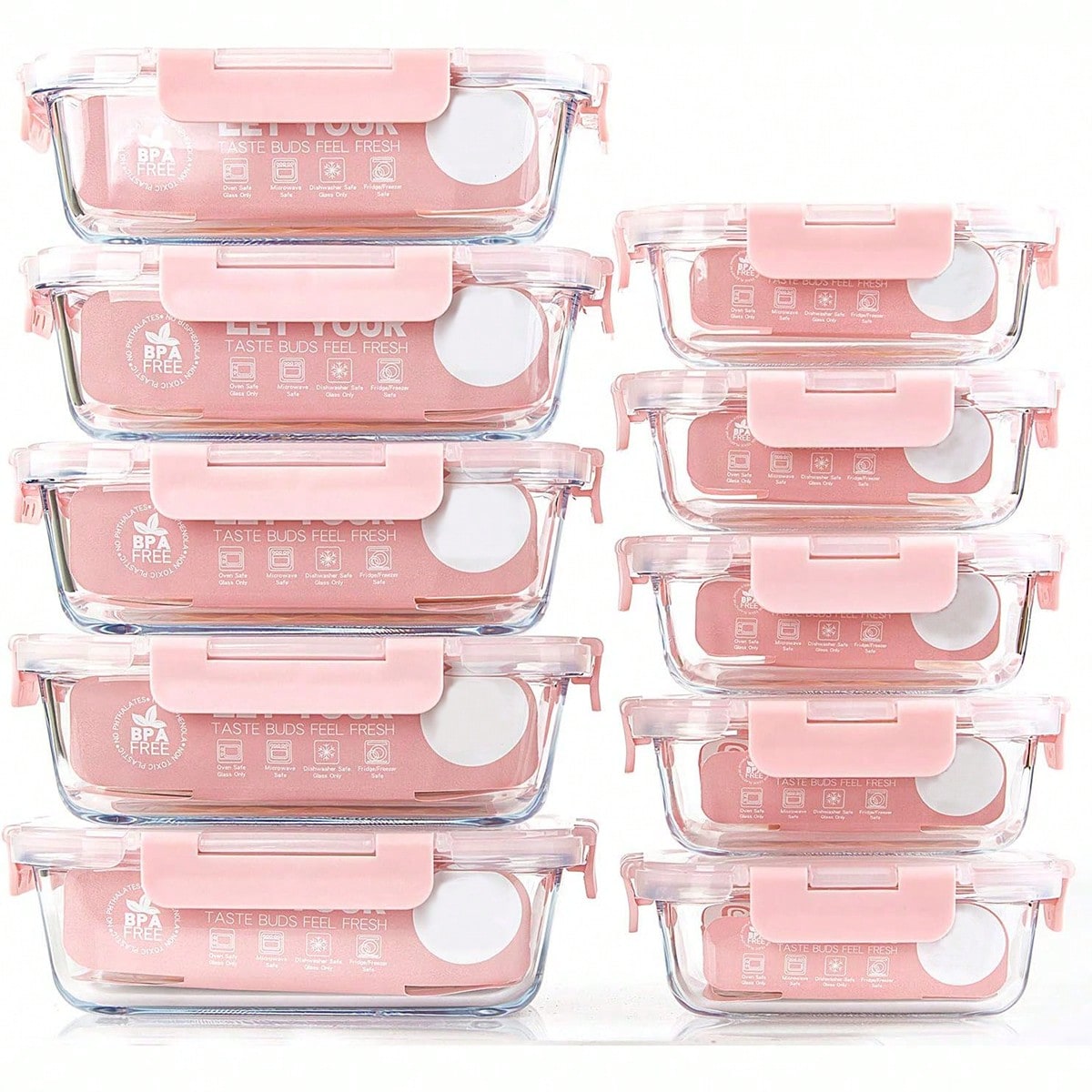 10 Pack Glass Meal Prep Contai - đánh giá và giá Food Storage Made Easy