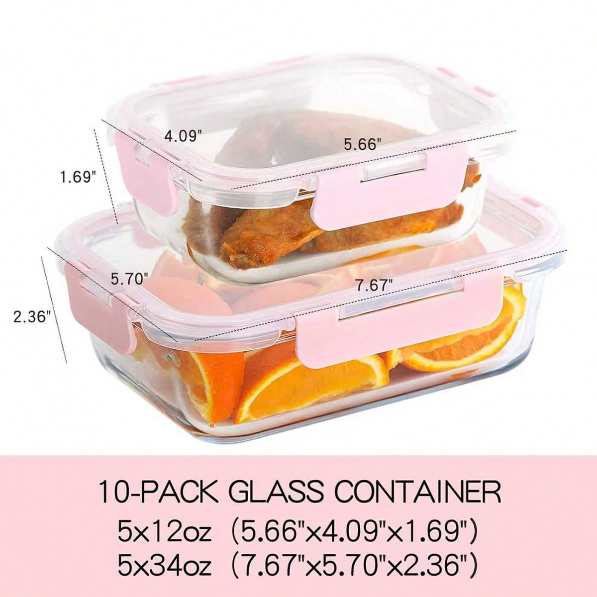 10 Pack Glass Meal Prep Contai - đánh giá và giá Food Storage Made Easy
