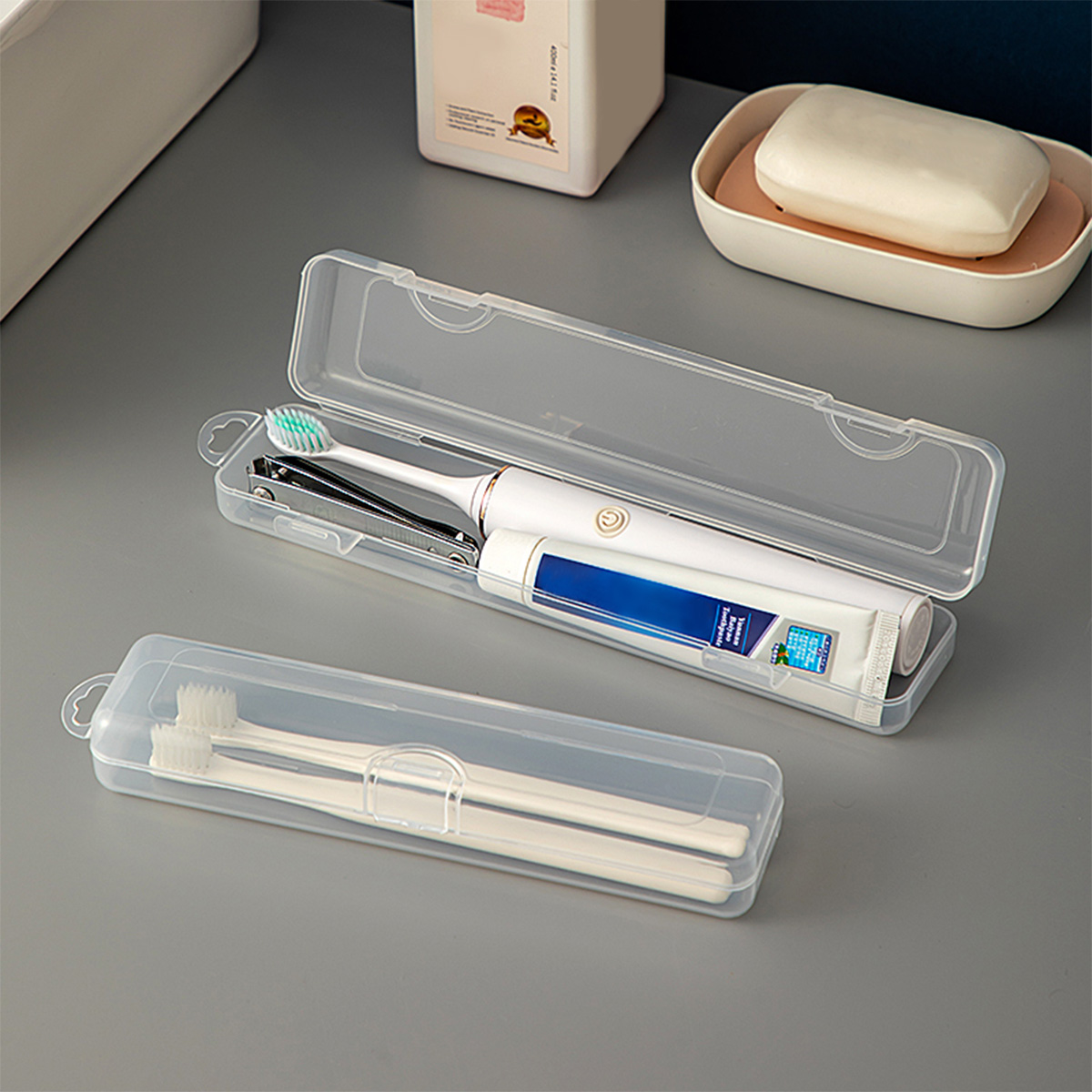 WORTHBUY Toothbrush Box Transp - đánh giá và giá Food Storage With Dividers