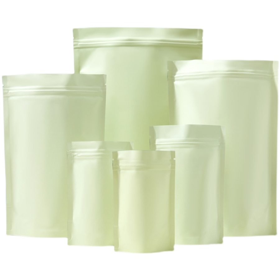 50/100PCS Matte Pale Yellow Zi - đánh giá và giá Food Storage Bag