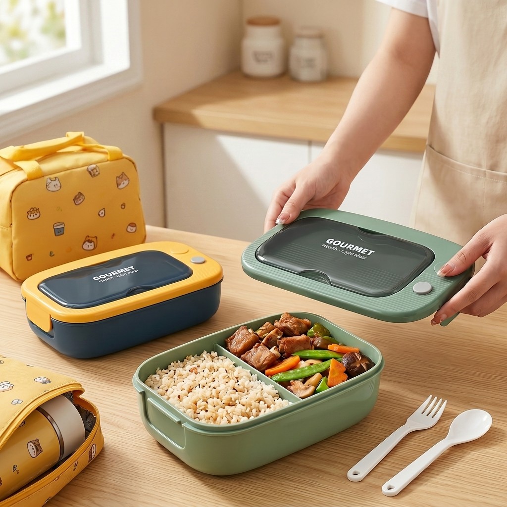 Microwavable Plastic Bento Box - đánh giá và giá Food Storage Made Easy