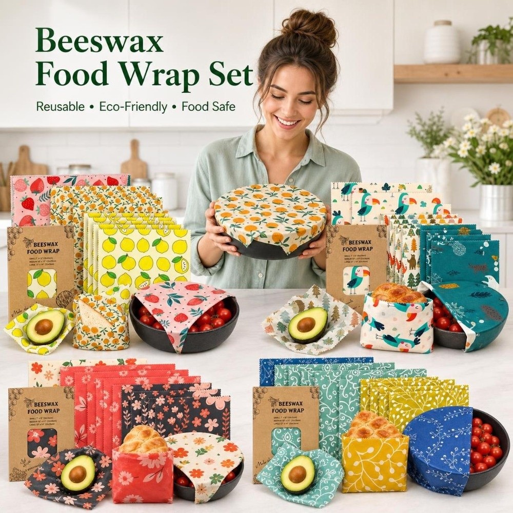 9pcs Multi Size Beeswax Food W - đánh giá và giá Beeswax Food Wrap