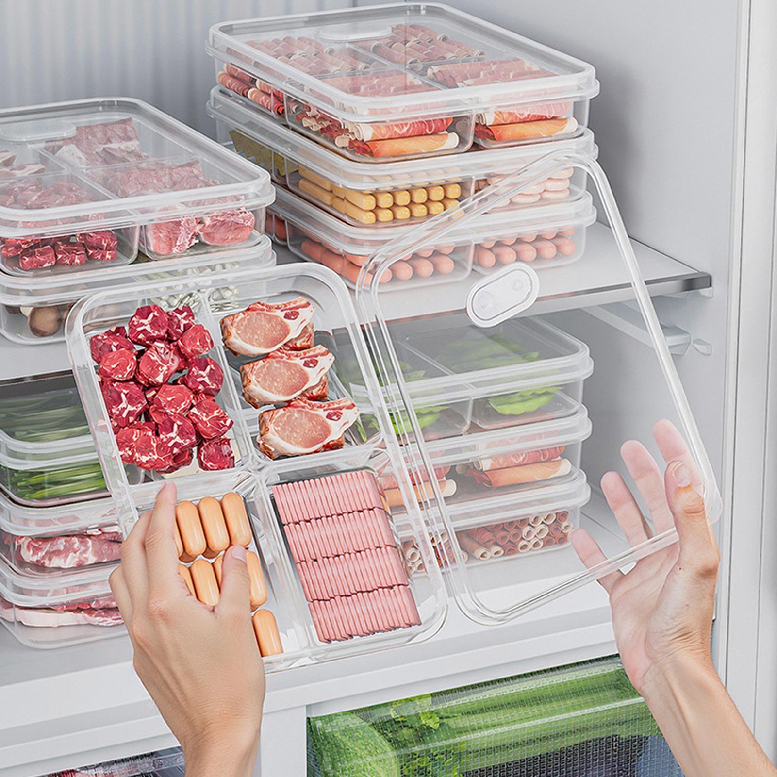 1PC Refrigerator Storage Box M - đánh giá và giá Food Storage With Dividers