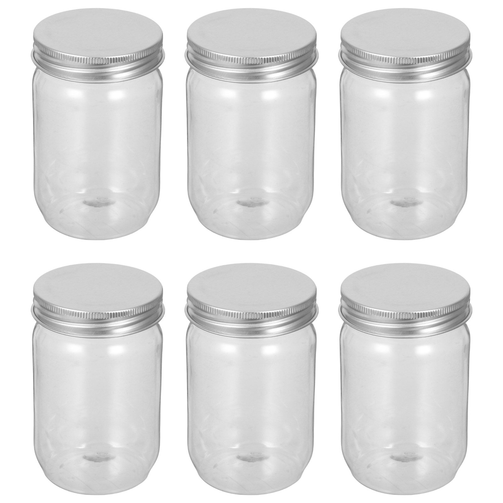 6Pcs Clear Plastic Mason Jars  - đánh giá và giá Food Storage And Containers