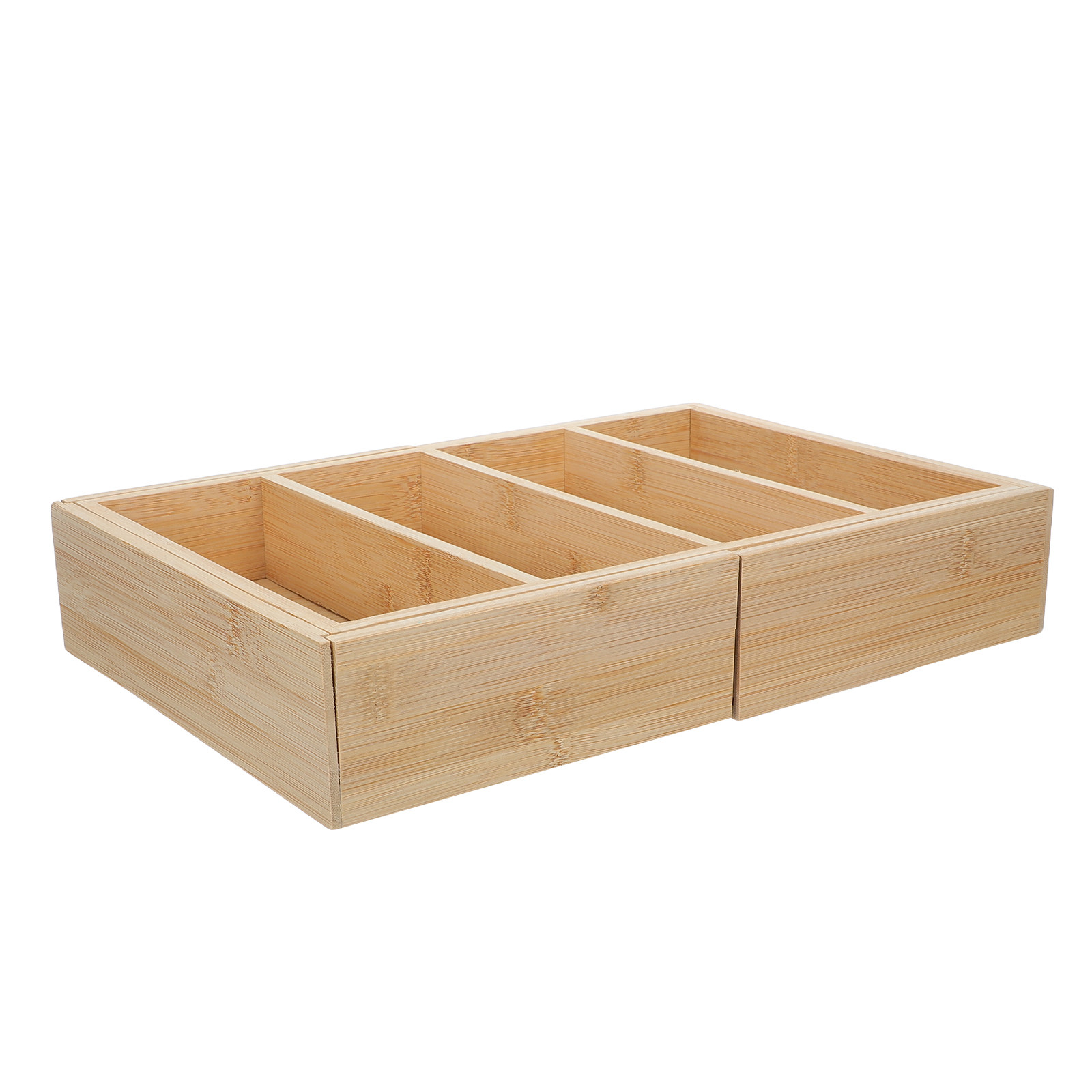 Bamboo Expandable Shelf Organi - đánh giá và giá Food Storage With Dividers