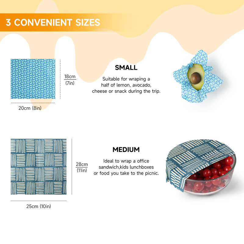 2 Pieces / 4 Pieces Eco-Friend - đánh giá và giá Beeswax Food Wrap