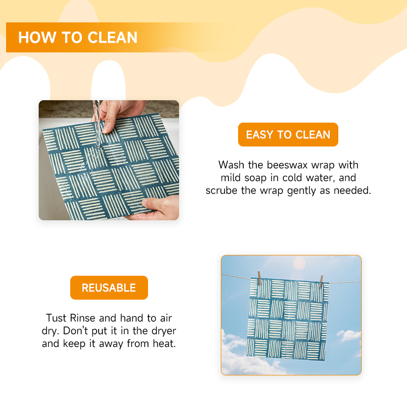 2 Pieces / 4 Pieces Eco-Friend - đánh giá và giá Beeswax Food Wrap