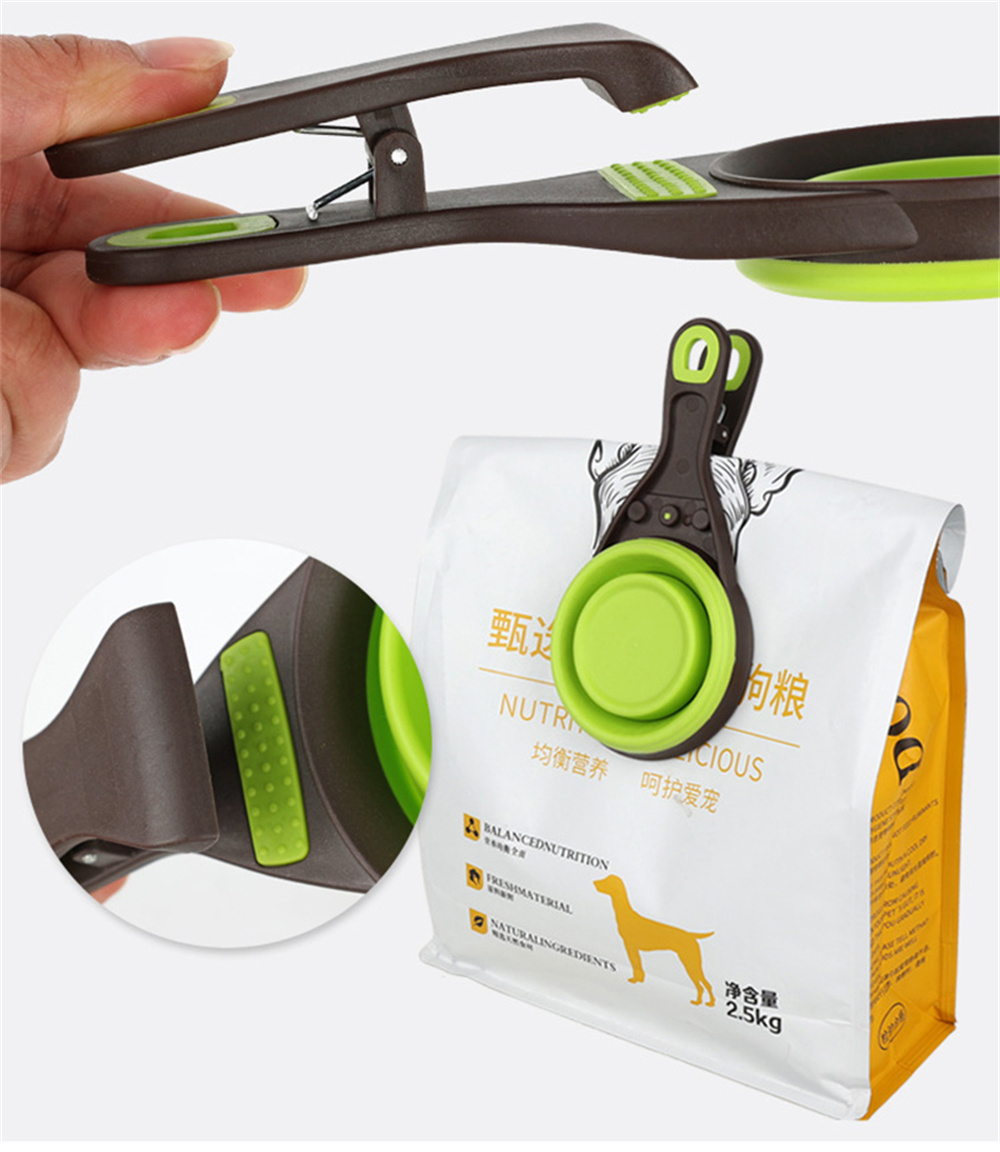 Portable Foldable Silicone Pet - đánh giá và giá Food Storage With Scoop