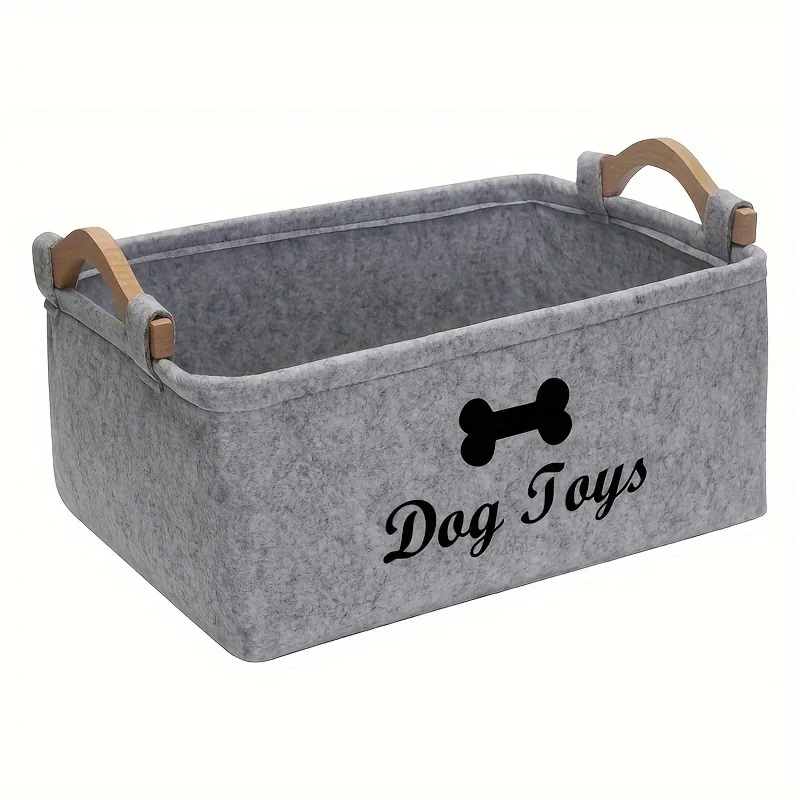 1pc Felt Pet Toy Box, Dog Toy  - đánh giá và giá Food Storage With Dividers
