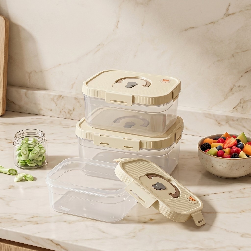 Clear Plastic Food Storage Box - đánh giá và giá Food Storage With Dividers