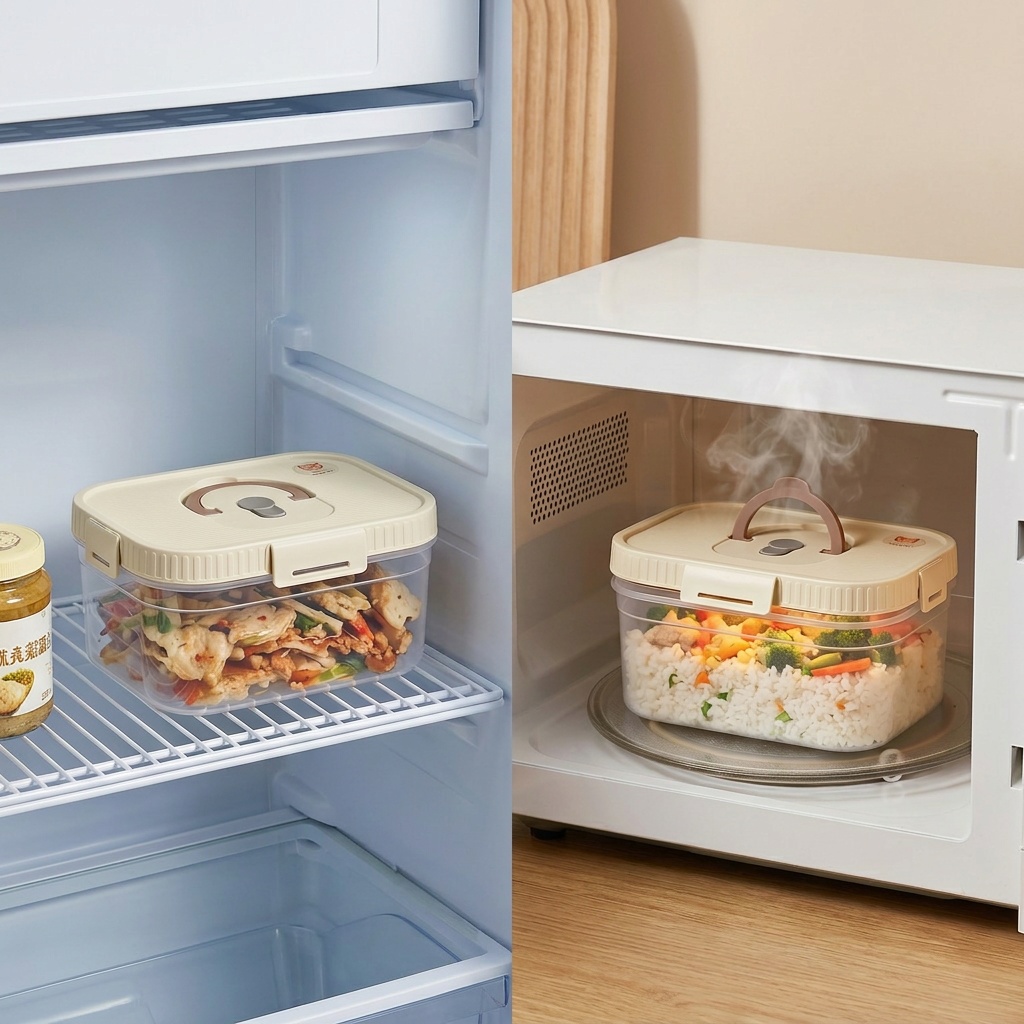 Clear Plastic Food Storage Box - đánh giá và giá Food Storage With Dividers